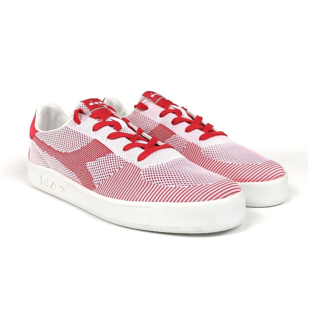 Diadora B. Elite SPW Weave Red White Low Shoes - Picture 2 of 9